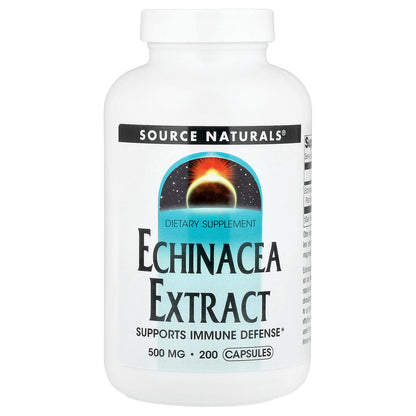 Source Naturals, Echinacea Extract, 500 mg, 200 Capsules