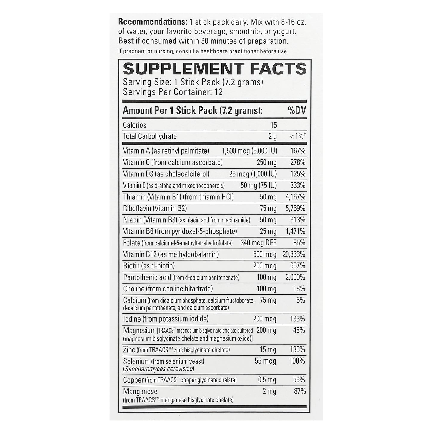 Terry Naturally, Fatigued to Fantastic!™ Energy Revitalization Drink Mix, 12 Stick Packs, 0.25 oz (7.2 g) Each