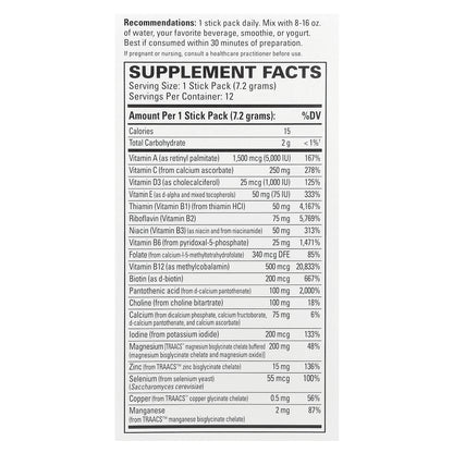 Terry Naturally, Fatigued to Fantastic!™ Energy Revitalization Drink Mix, 12 Stick Packs, 0.25 oz (7.2 g) Each