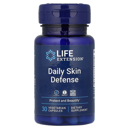 Life Extension, Daily Skin Defense, 30 Vegetarian Capsules