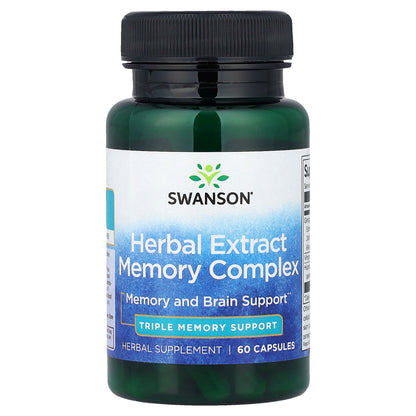 Swanson, Herbal Extract Memory Complex, 60 Capsules