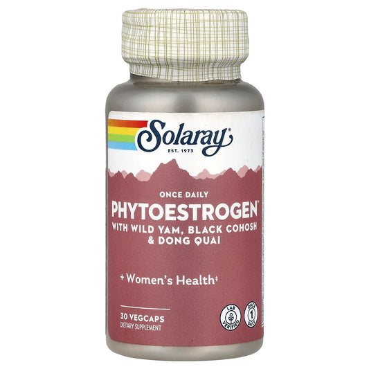 Solaray, Phytoestrogen™ with Wild Yam, Black Cohosh & Dong Quai, 30 VegCaps