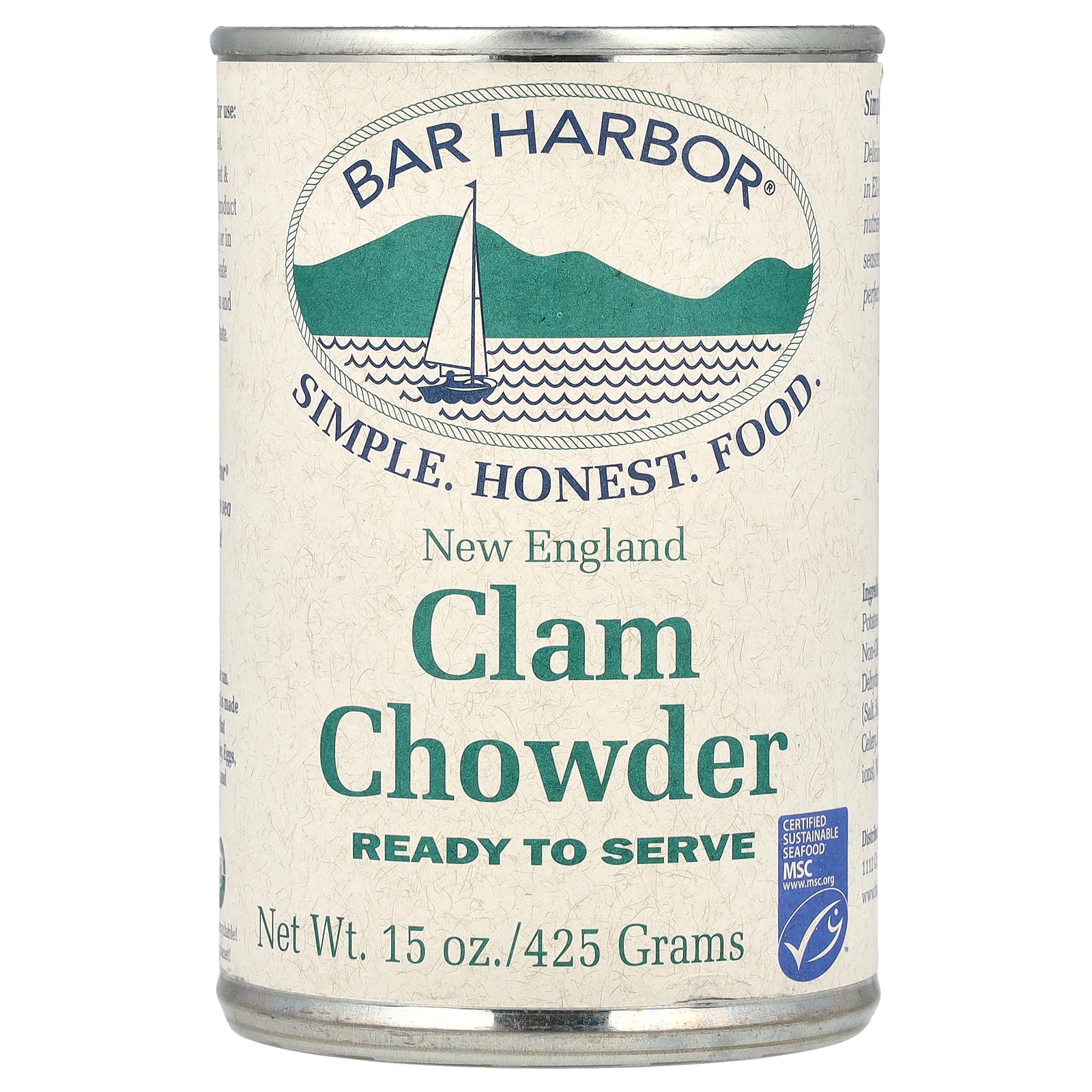 Bar Harbor, New England Clam Chowder, 15 oz (425 g)