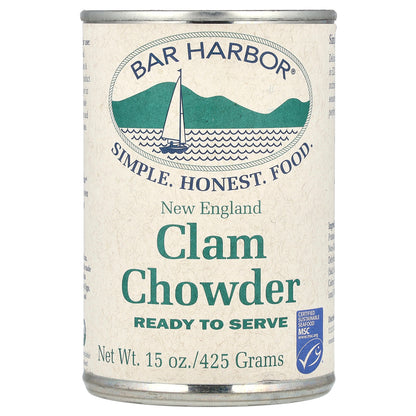 Bar Harbor, New England Clam Chowder, 15 oz (425 g)