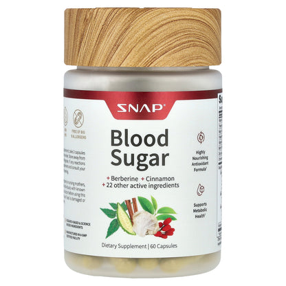 Snap Supplements, Blood Sugar, 60 Capsules