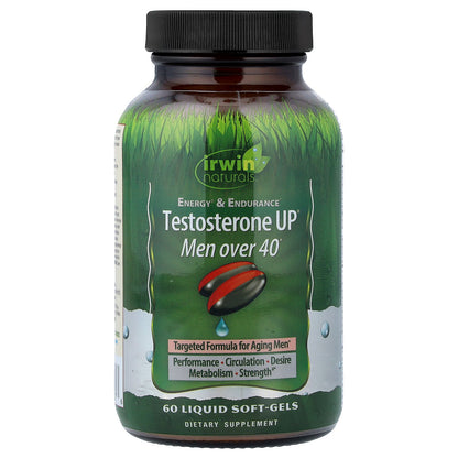 Irwin Naturals, Testosterone UP® Men Over 40, 60 Liquid Soft-Gels