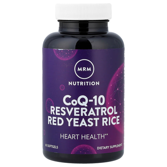MRM Nutrition, CoQ-10, Resveratrol, Red Yeast Rice, 60 Softgels