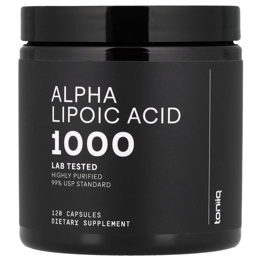 Toniiq, Alpha Lipoic Acid 1000, 120 Capsules (500 mg per Capsule)