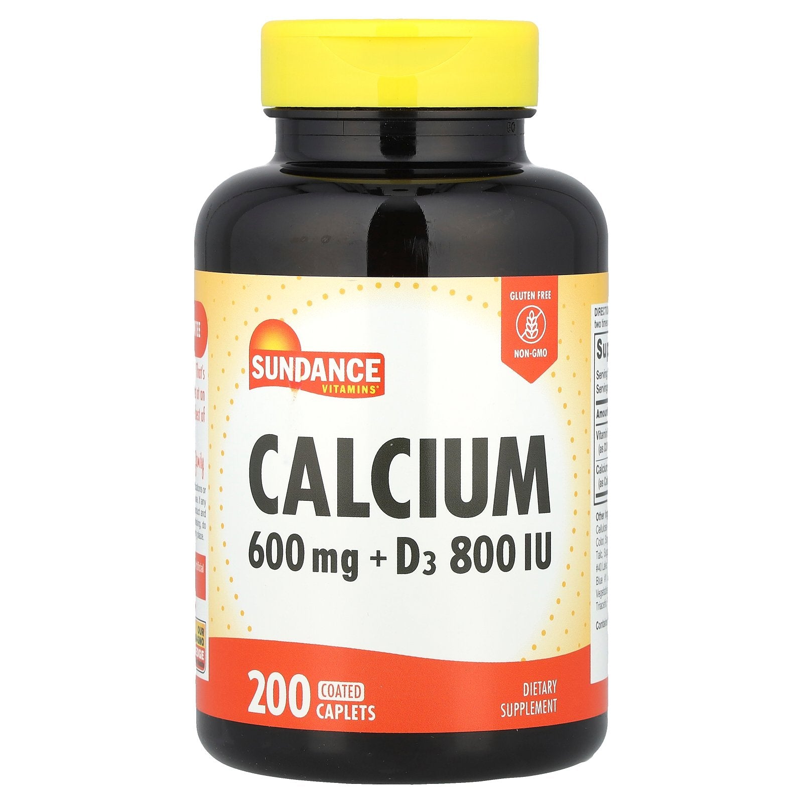 Sundance Vitamins, Calcium + D3, 200 Coated Caplets