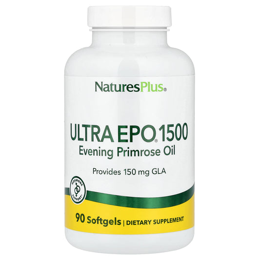 NaturesPlus, Ultra EPO® 1500, Evening Primrose Oil, 90 Softgels