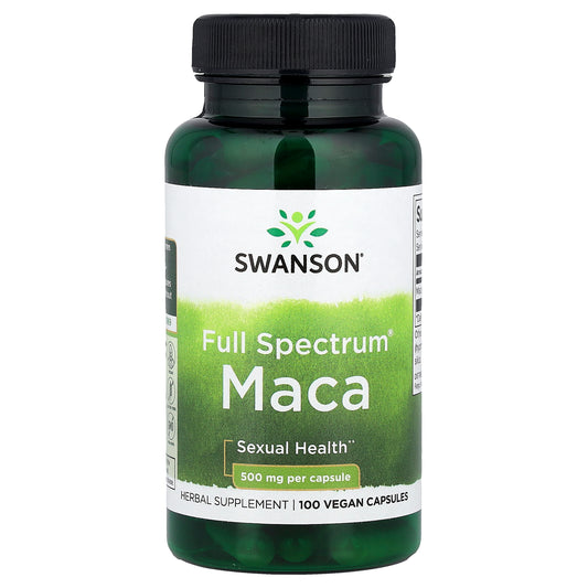 Swanson, Full Spectrum® Maca, 500 mg, 100 Vegan Capsules
