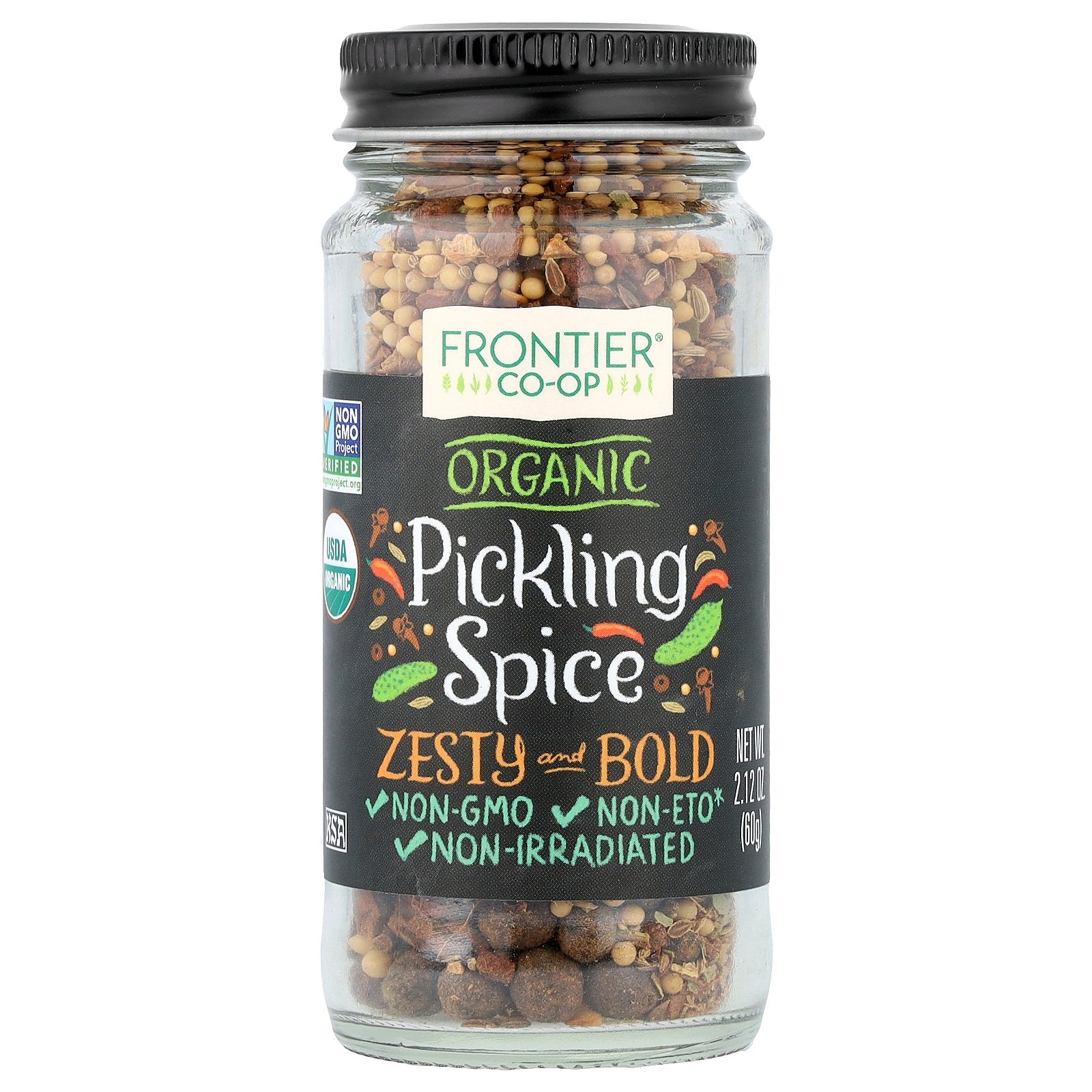 Frontier Co-op, Organic Pickling Spice, 2.12 oz (60 g)
