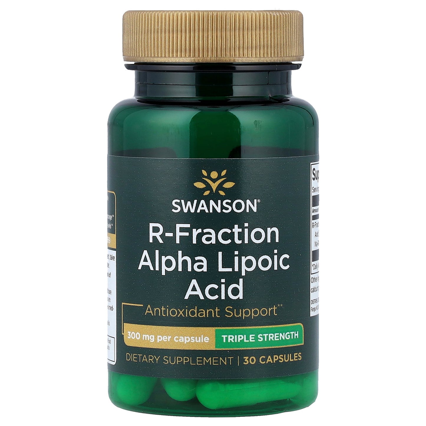 Swanson, R-Fraction Alpha Lipoic Acid, Triple Strength, 300 mg, 30 Capsules