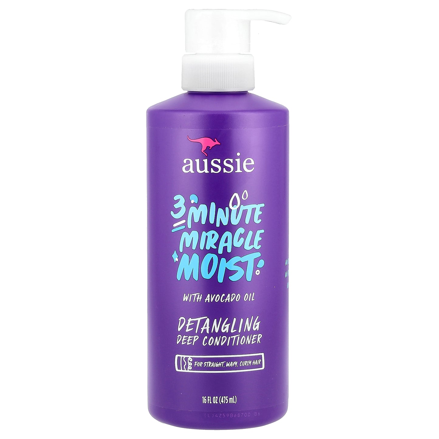 Aussie, 3 Minute Miracle Moist, Detangling Deep Conditioner with Avocado Oil, 16 fl oz (475 ml)