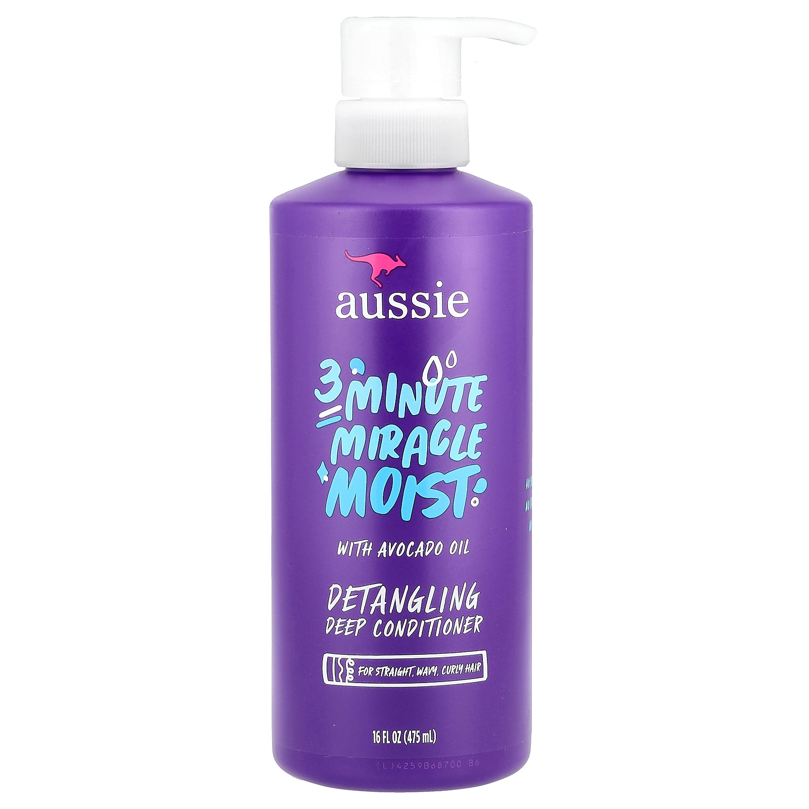 Aussie, 3 Minute Miracle Moist, Detangling Deep Conditioner with Avocado Oil, 16 fl oz (475 ml)