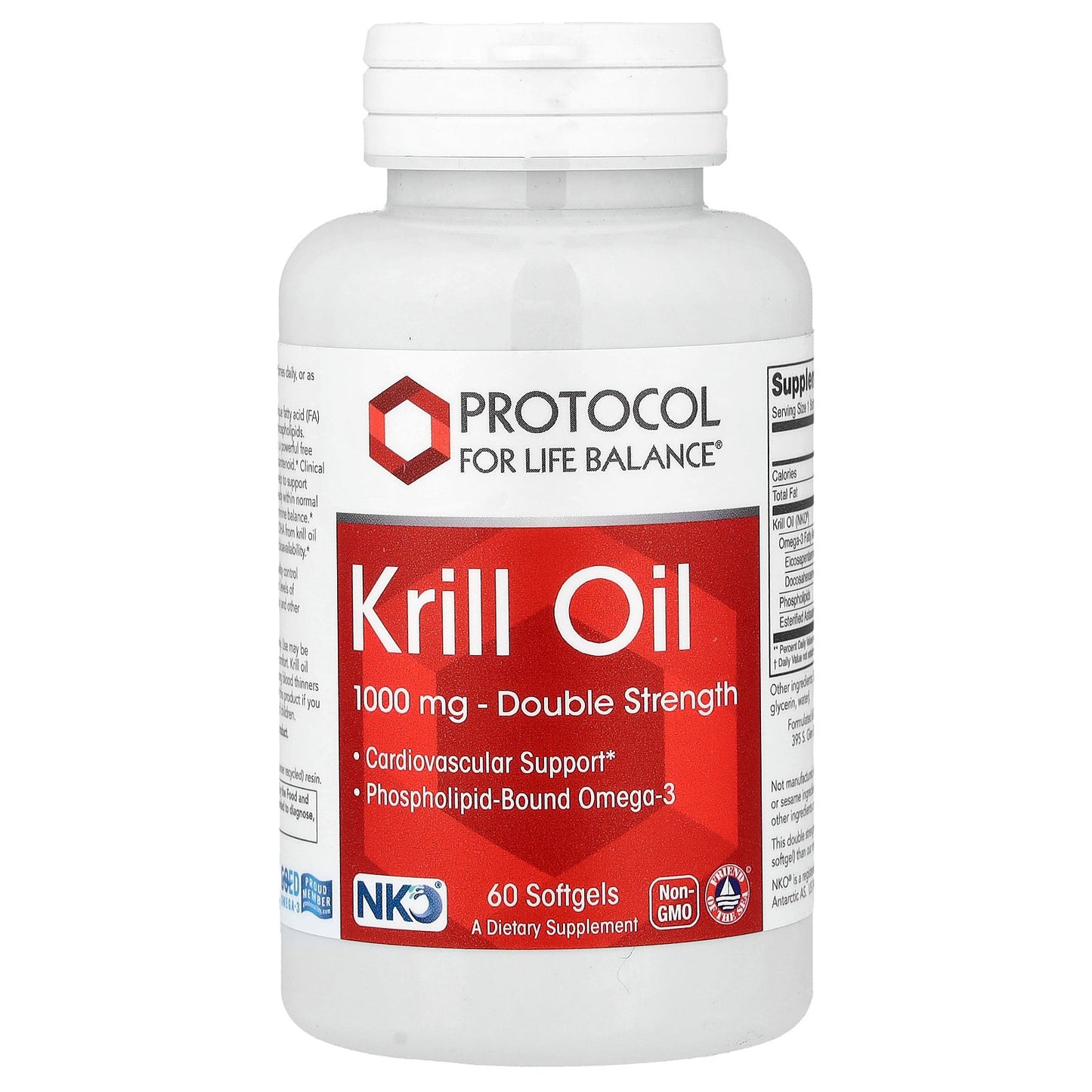Protocol for Life Balance, Krill Oil, 60 Softgels (1,000 mg per Softgel)