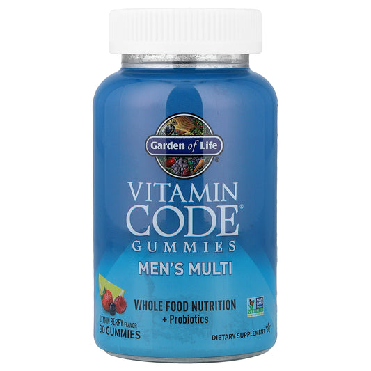 Garden of Life, Vitamin Code® Gummies, Men's Multi, Lemon Berry, 90 Gummies