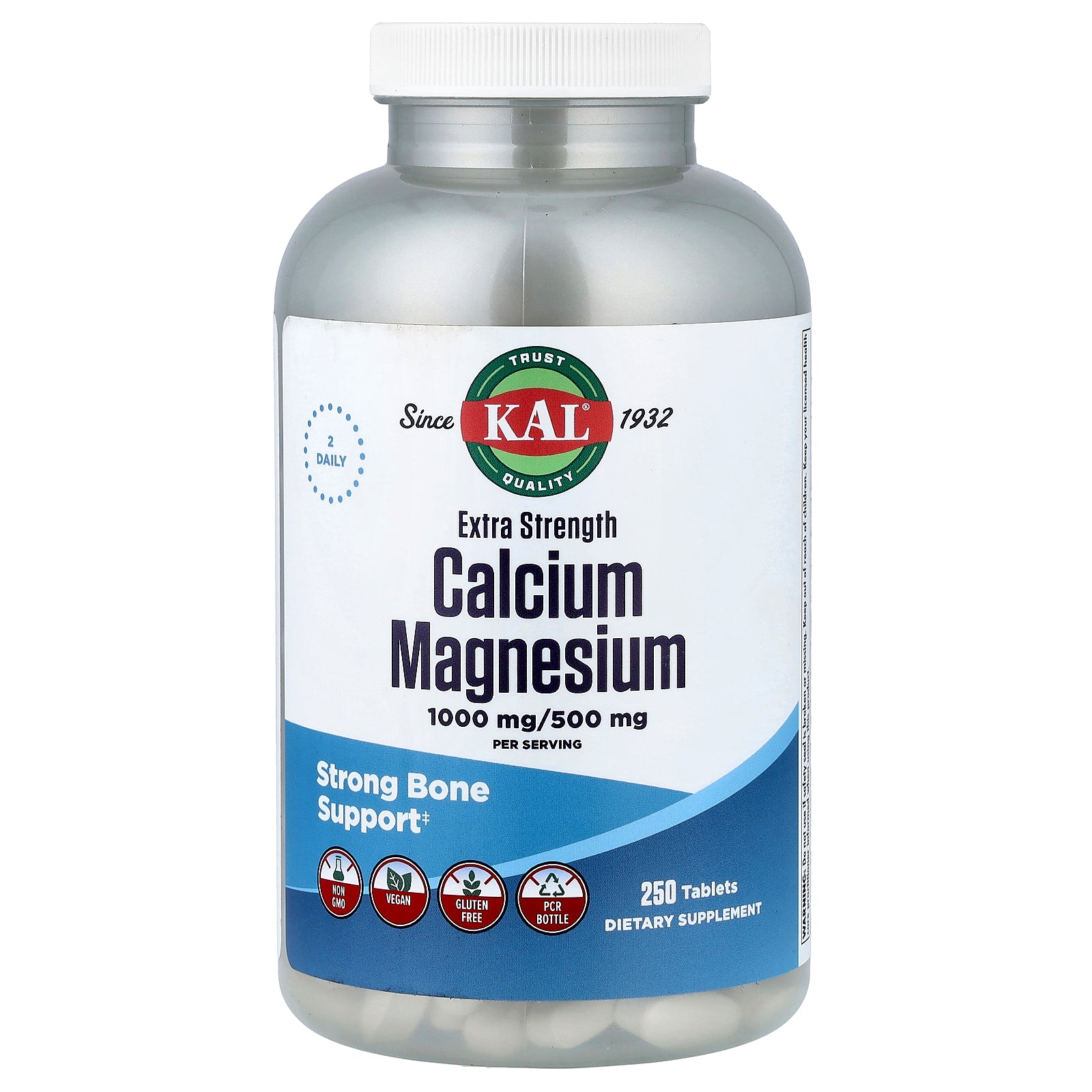 KAL, Calcium Magnesium, 250 Tablets