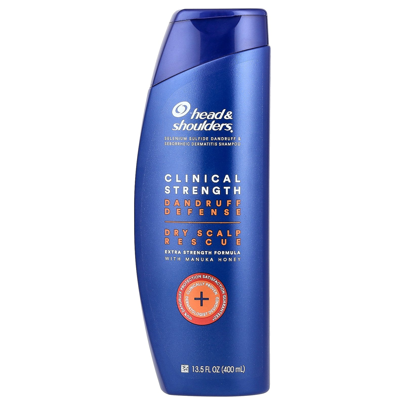 Head & Shoulders, Clinical Strength, Dandruff Defense Shampoo, Dry Scalp Rescue, 13.5 fl oz (400 ml)
