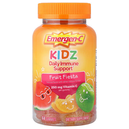 Emergen-C, Kidz, Daily Immune Support Gummies, Fruit Fiesta, 44 Gummies