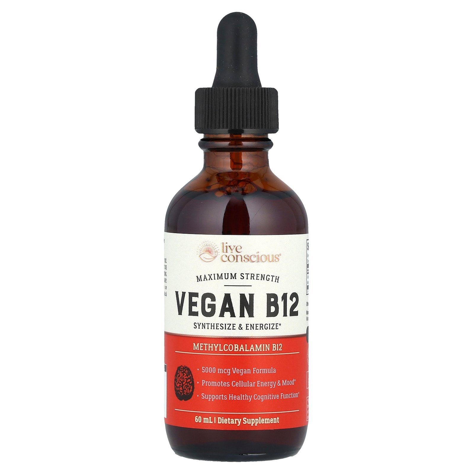 Live Conscious, Vegan B12, Maximum Strength, 60 ml