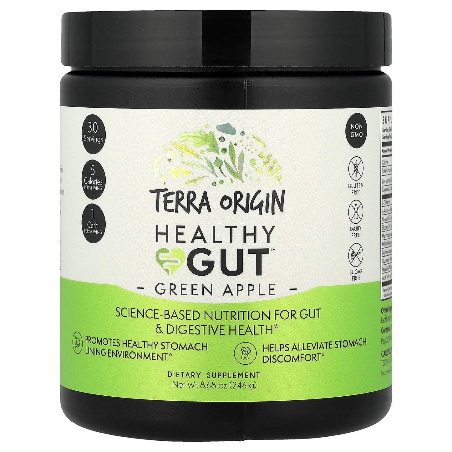 Terra Origin, Healthy Gut™, Green Apple, 8.68 oz (246 g)