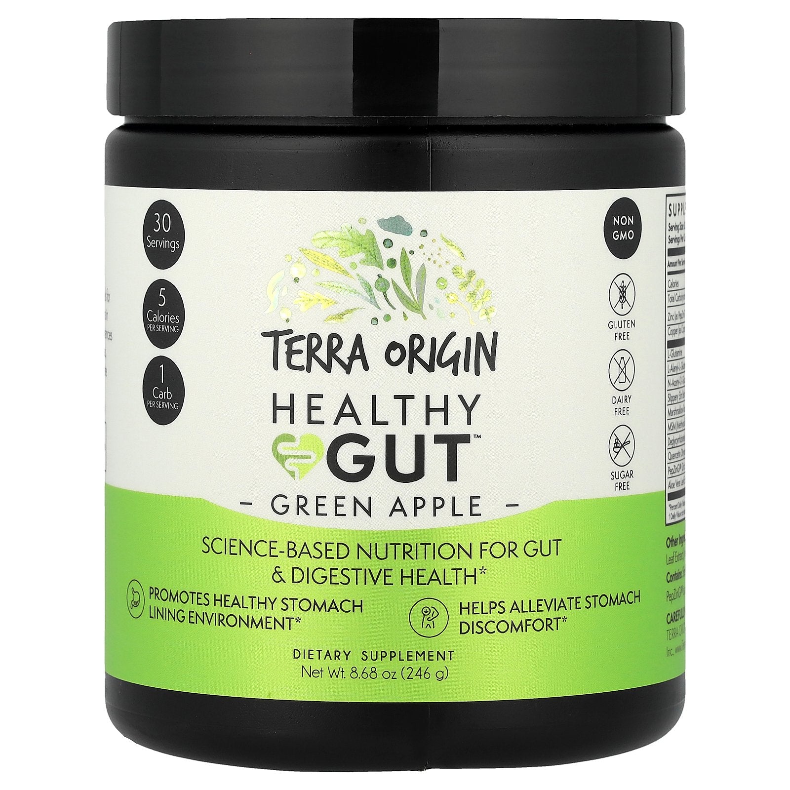 Terra Origin, Healthy Gut™, Green Apple, 8.68 oz (246 g)