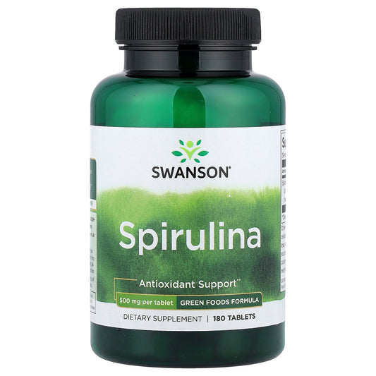Swanson, Spirulina, 500 mg, 180 Tablets