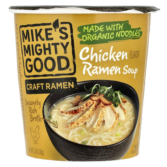 Mike's Mighty Good, Craft Ramen Cup, Chicken Ramen Soup, 1.6 oz (48 g)