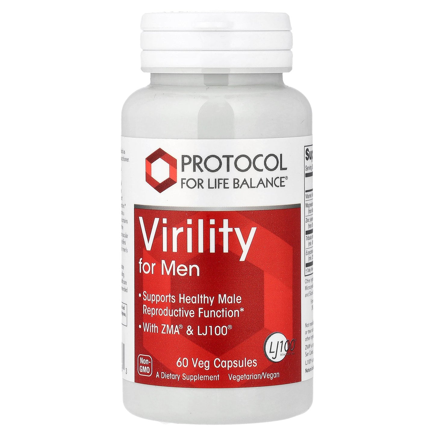 Protocol for Life Balance, Virility For Men, 60 Veg Capsules