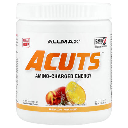 ALLMAX, ACUTS™, Amino-Charged Energy, Peach Mango, 7.4 oz (210 g)