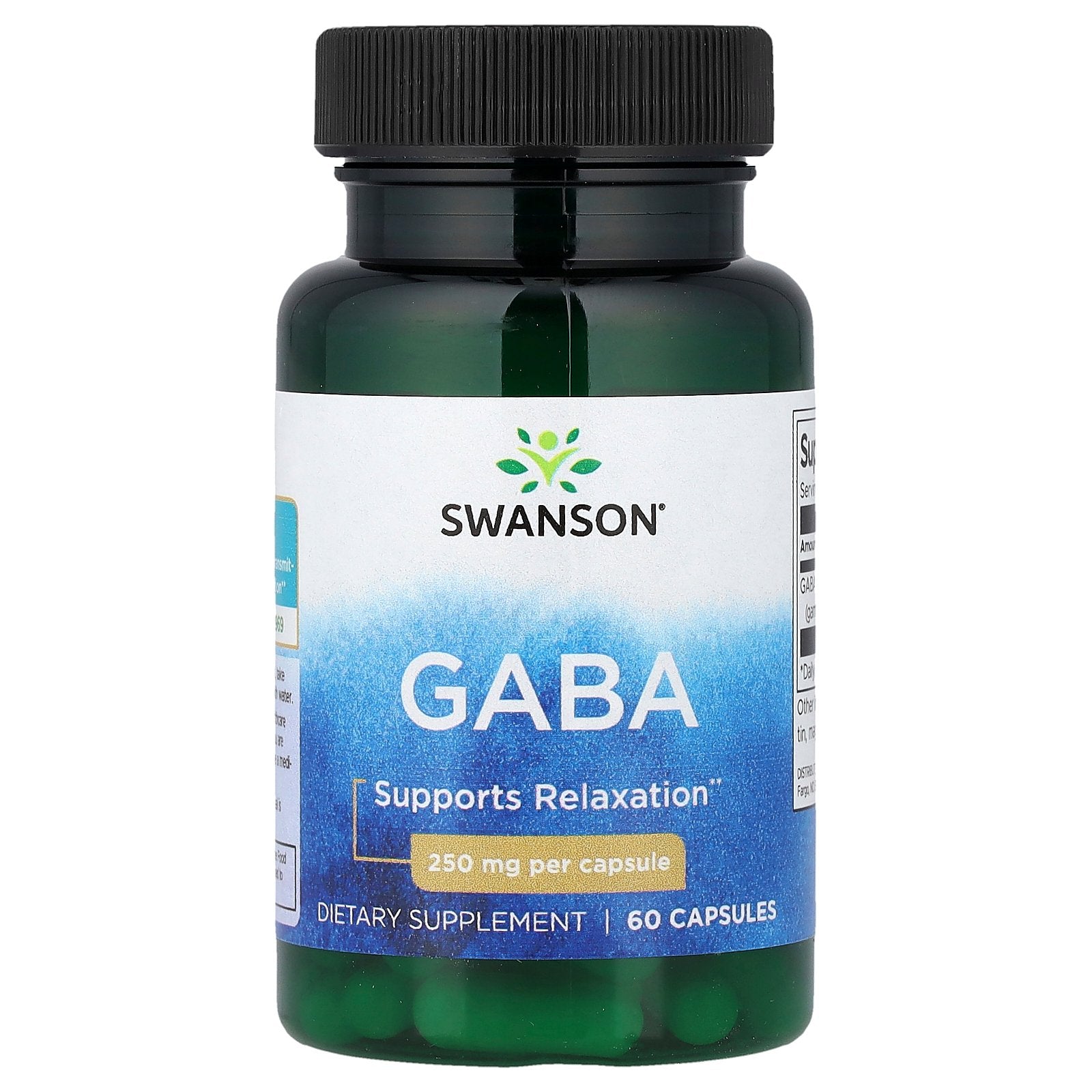 Swanson, Gaba, 250 mg, 60 Capsules