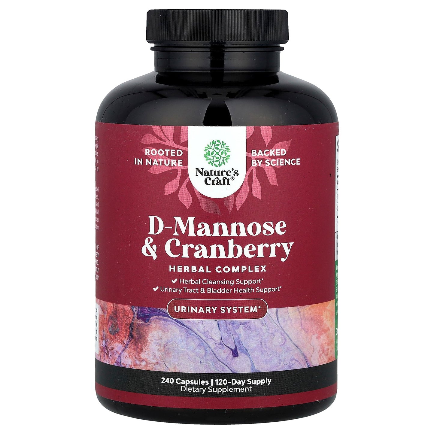 Nature's Craft, D-Mannose & Cranberry, 240 Capsules