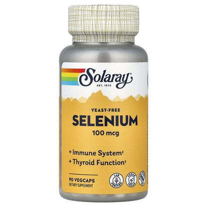 Solaray, Selenium, 100 mcg, 90 VegCaps