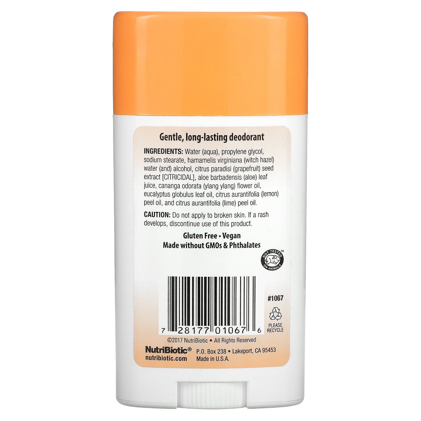 NutriBiotic, Deodorant, Mango Melon, 2.6 oz (75 g)