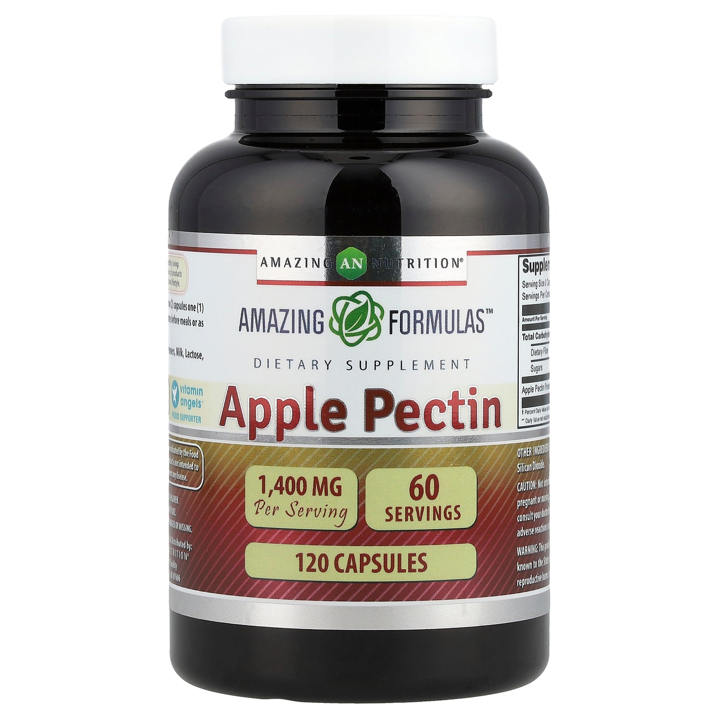 Amazing Nutrition, Apple Pectin, 120 Capsules (700 mg per Capsule)