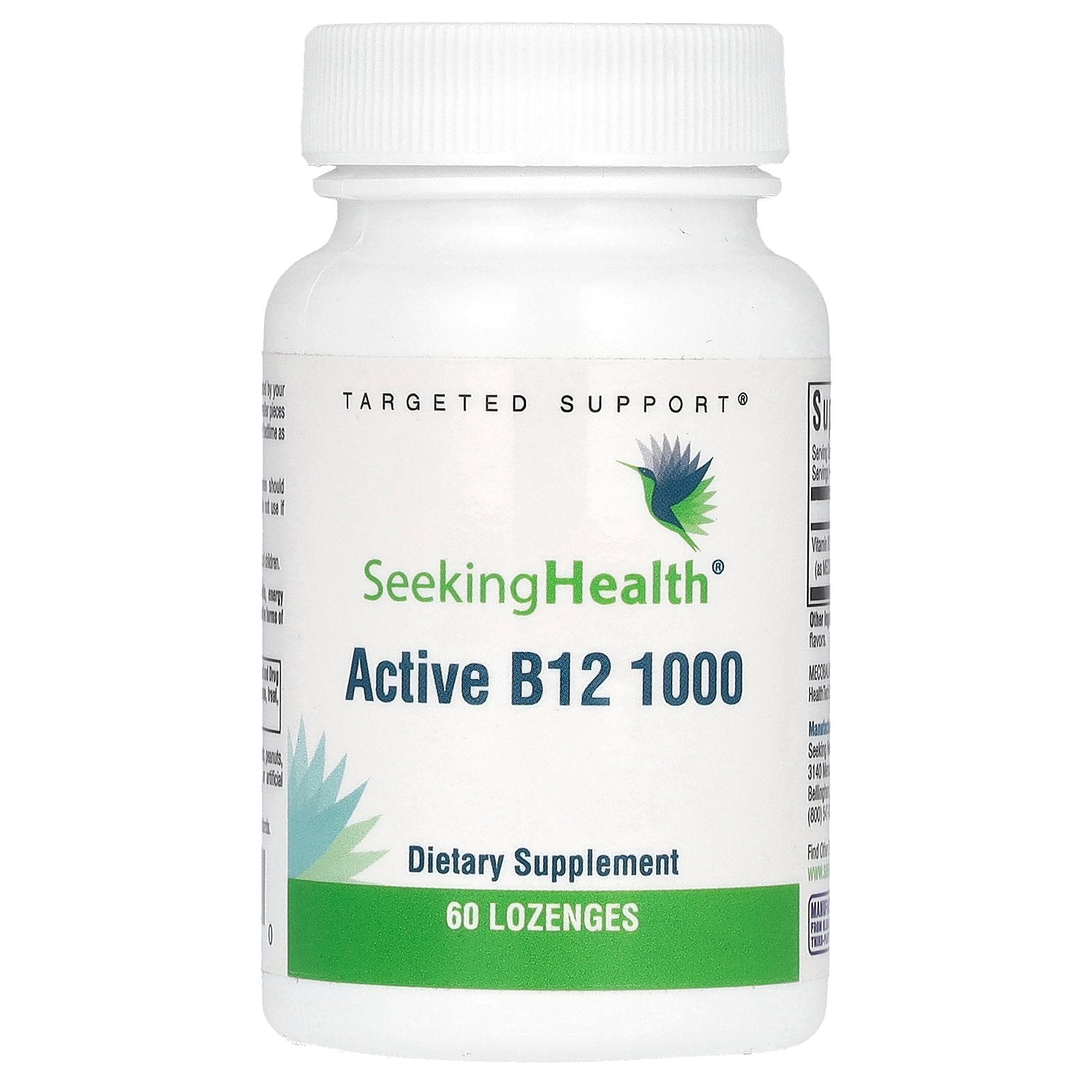 Seeking Health, Active B12 1000, 60 Lozenges