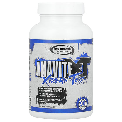 Gaspari Nutrition, Anavite Xtreme Test Formula, 90 Tablets