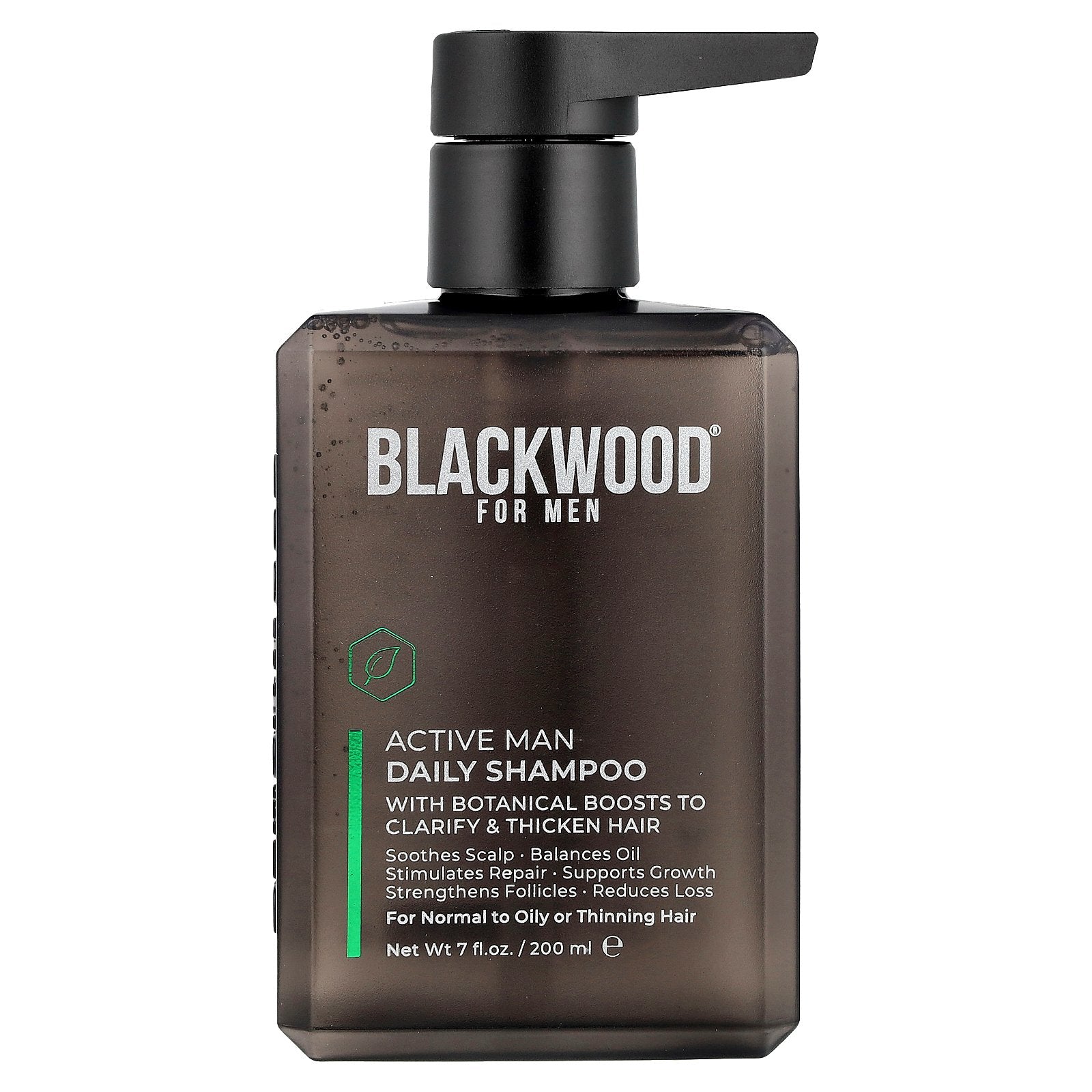 Blackwood For Men, Active Man Daily Shampoo, For Normal to Oily or Thinning Hair , 7 fl oz (200 ml)