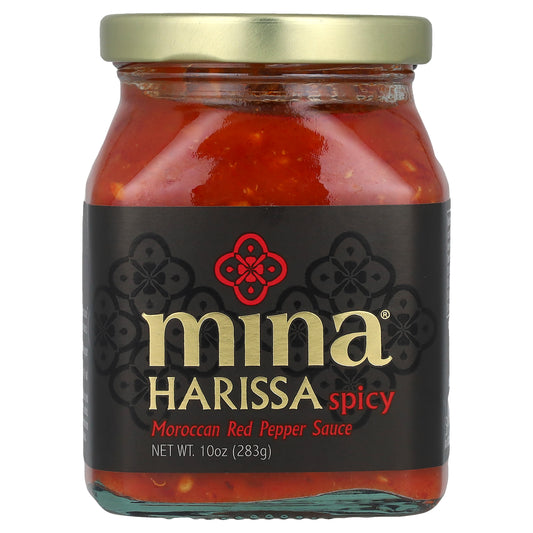 Mina, Harissa, Moroccan Red Pepper Sauce, Spicy, 10 oz (283 g)
