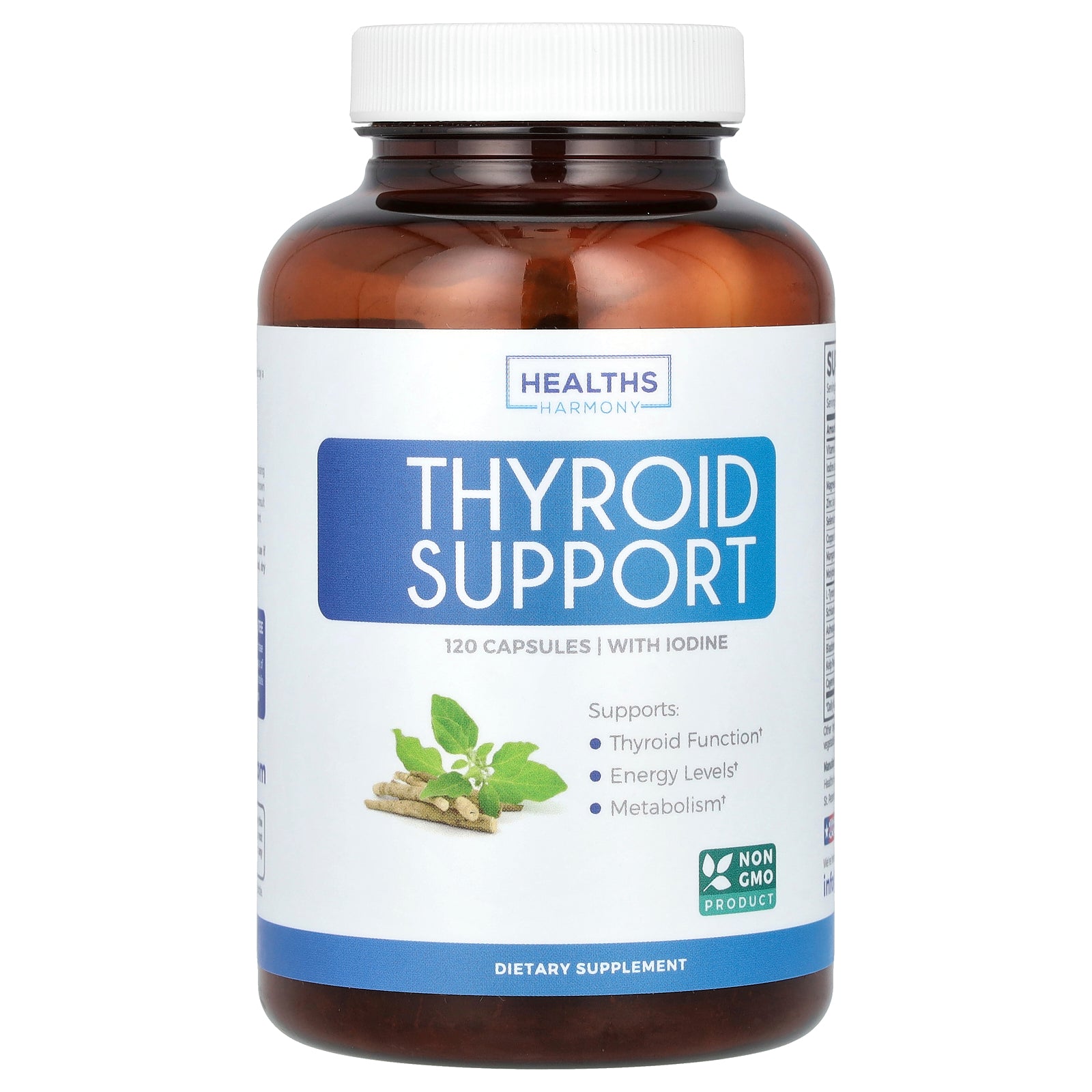 Healths Harmony, Thyroid Support, 120 Capsules