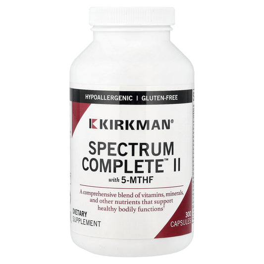 Kirkman Labs, Spectrum Complete™ II with 5-MTHF, 300 Capsules