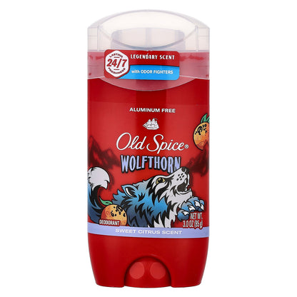 Old Spice, Deodorant, Wolfthorn, Sweet Citrus, 3 oz (85 g)