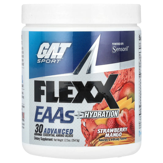 GAT, Flexx EAAs + Hydration, Strawberry Mango, 12.5 oz (354.9 g)