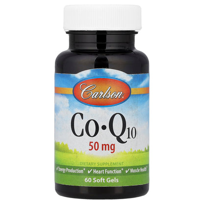 Carlson, CoQ10, 50 mg, 60 Soft Gels