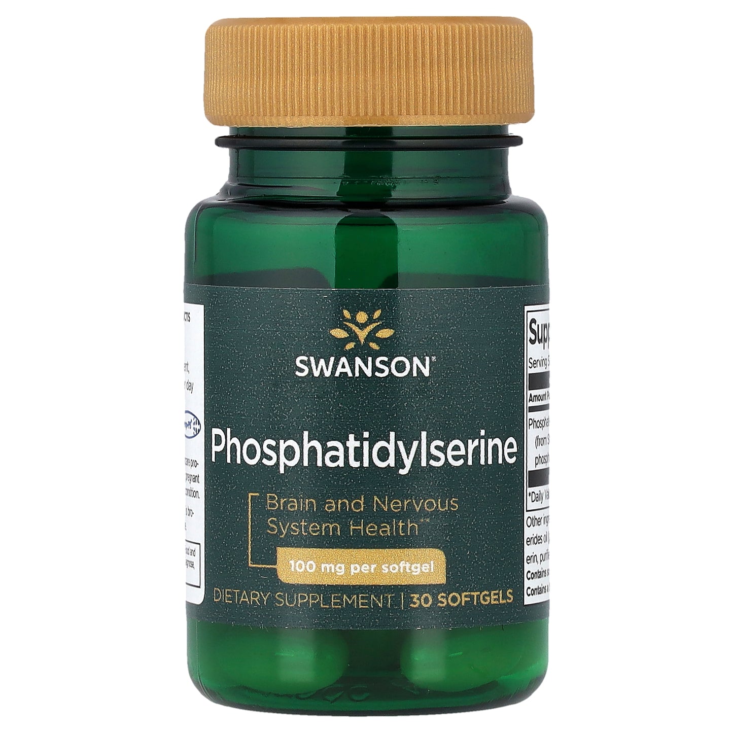 Swanson, Phosphatidylserine, 100 mg, 30 Softgels