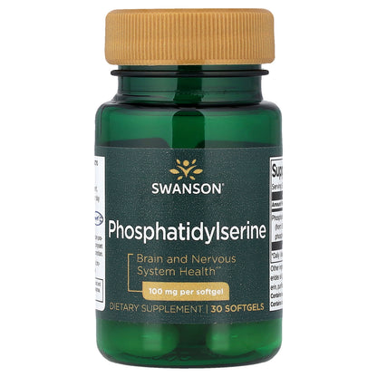Swanson, Phosphatidylserine, 100 mg, 30 Softgels