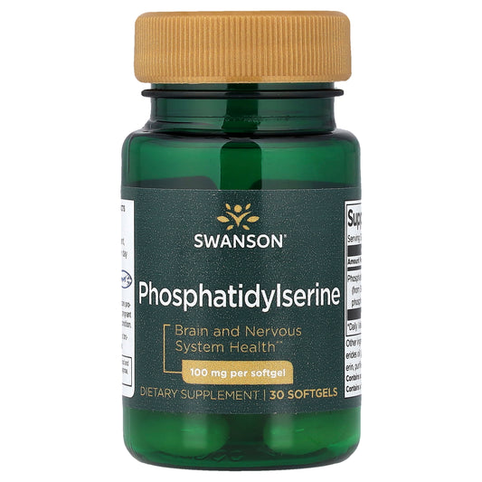 Swanson, Phosphatidylserine, 100 mg, 30 Softgels