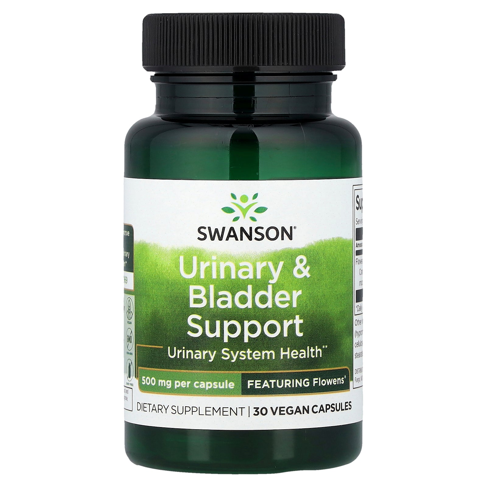 Swanson, Urinary & Bladder Support, 500 mg , 30 Vegan Capsules