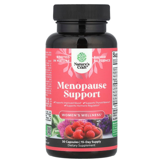 Nature's Craft, Women's Wellness, Menopause Support, 30 Capsules